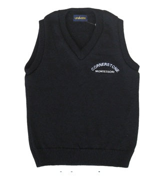 Navy Vest - Adult - Cornerstone Montessori
